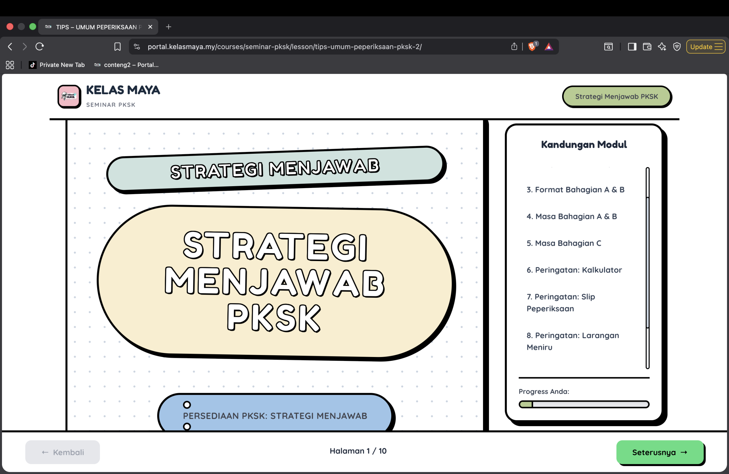 Suasana Seminar PKSK 1